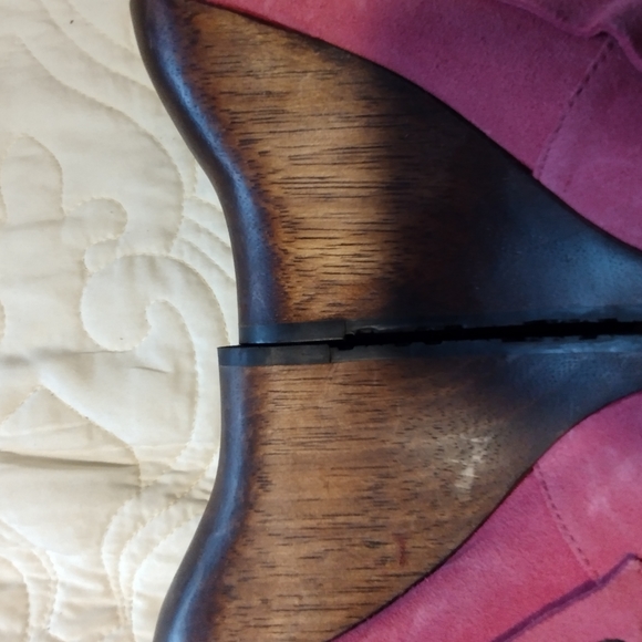 Sam Edelman Pink Wooden Wedges - Picture 6 of 6